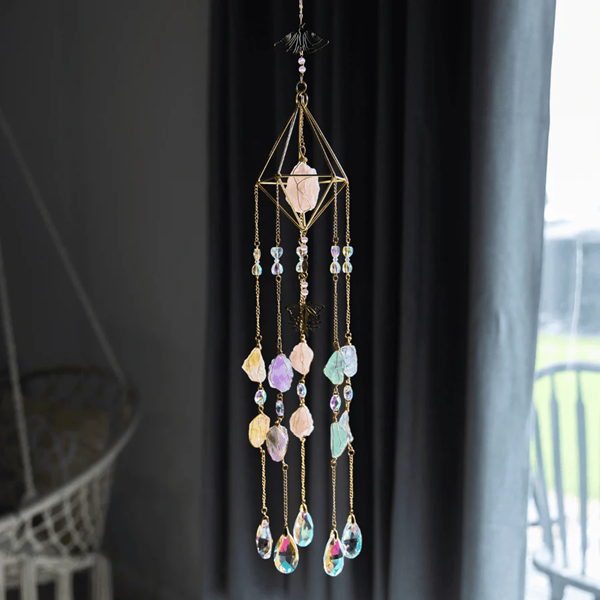 Cleopatra's Jewels: Multi Crystal Suncatcher - Gold