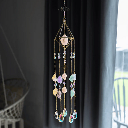 Cleopatra's Jewels: Multi Crystal Suncatcher - Gold