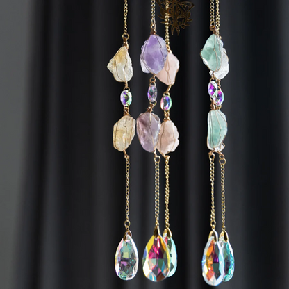 Cleopatra's Jewels: Multi Crystal Suncatcher - Gold