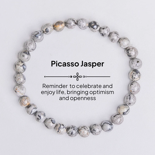 Picasso Jasper Crystal Bracelet - Release Negative Energy