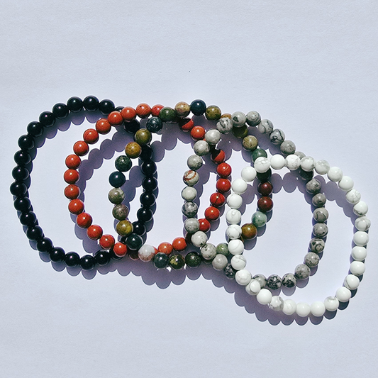 Eternity Bracelet Bundle 6mm - Protection & Courage
